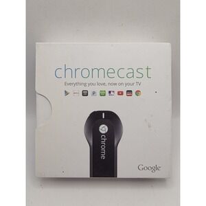 Google Chromecast (1st Generation) Streaming Media Player Wi-Fi HDMI Black